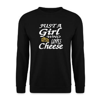 Käse - Unisex Pullover - Schwarz - Vorne - Alina (178cm) & Michal (187cm)