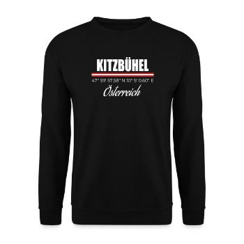 Kitzbuhel - Unisex Sweatshirt - black - Front - Alina (178cm) & Michal (187cm)
