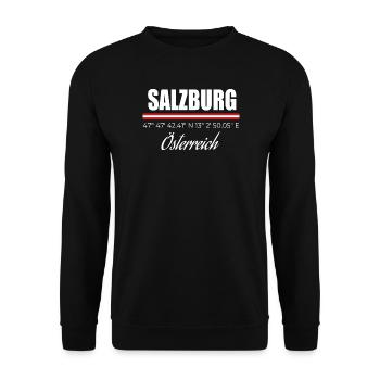 Salzbourg - Sweat-shirt Unisexe - noir - Devant - Alina (178cm) & Michal (187cm)
