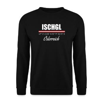 Ischgl - Unisex Pullover - Schwarz - Vorne - Alina (178cm) & Michal (187cm)