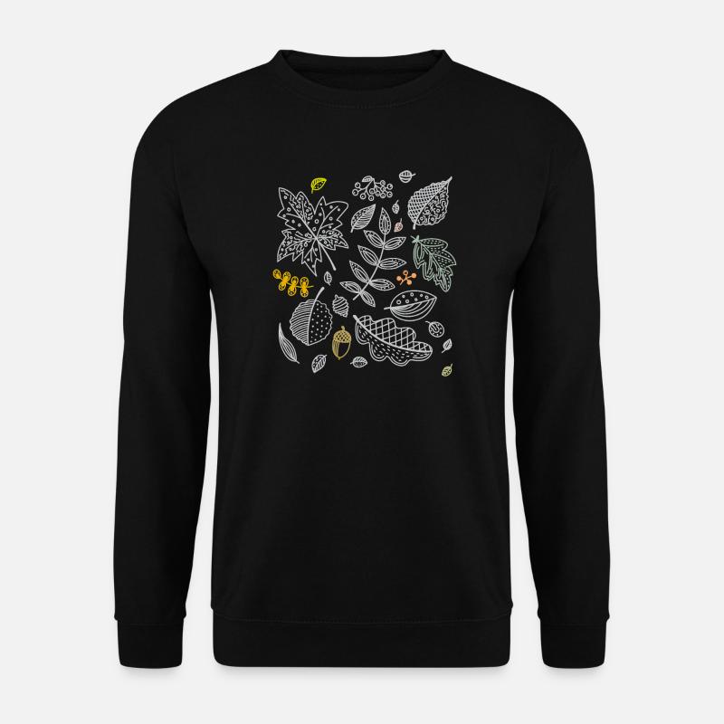 Herbst Blätter - Unisex Pullover - Schwarz