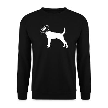 SUB WOOF WOOF - Unisex Sweatshirt - black - Front - Alina (178cm) & Michal (187cm)