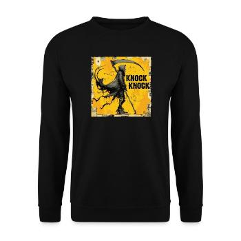 La Faucheuse - Sweat-shirt Unisexe - noir - Devant - Alina (178cm) & Michal (187cm)