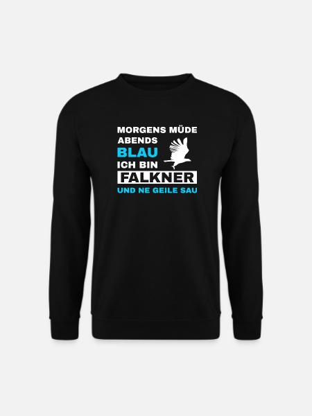Falknerei Falkner Falknerin Beizjagd Greifvogel - Unisex Pullover - Schwarz