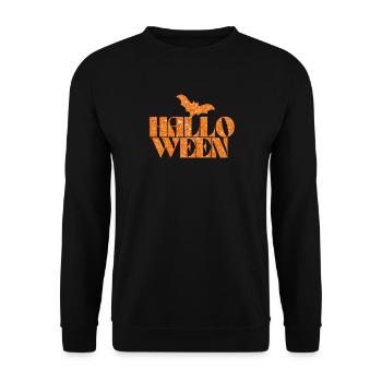 Conception de chauve-souris scintillante d’Halloween - Sweat-shirt Unisexe - noir - Devant - Alina (178cm) & Michal (187cm)