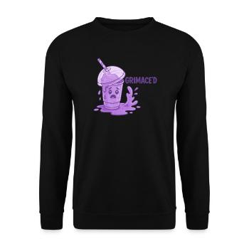 Grimace Shake Chaos - Unisex Sweatshirt - black - Front - Alina (178cm) & Michal (187cm)