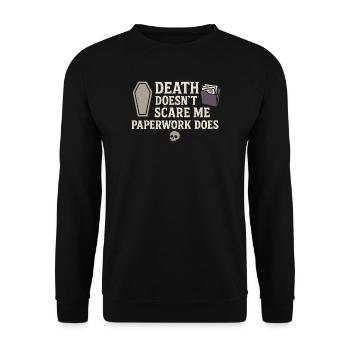 Cadavre Science Humour noir Mort Positif - Sweat-shirt Unisexe - noir - Devant - Alina (178cm) & Michal (187cm)
