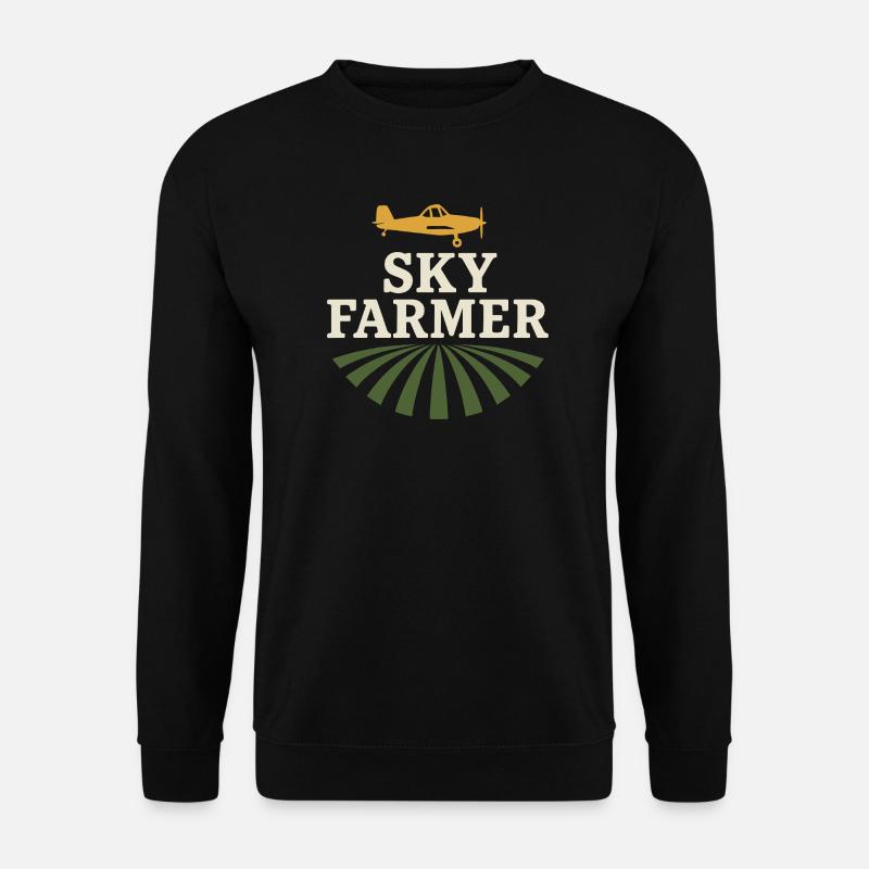 Rural Aviation Agriculture Pilot Gift - Unisex Sweatshirt - black