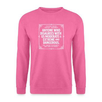 Tensions politiques - Sweat-shirt Unisexe - rose - Devant
