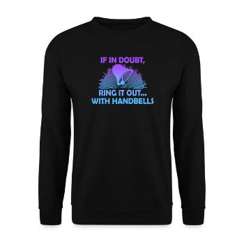 Chorale Instrument de musique Cloche à main Chorale - Sweat-shirt Unisexe - noir - Devant - Alina (178cm) & Michal (187cm)