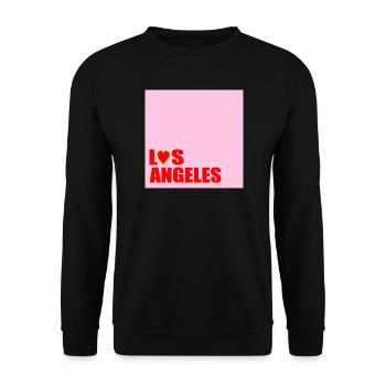 HEART LOS ANGELES USA - Unisex Sweatshirt - black - Front - Alina (178cm) & Michal (187cm)