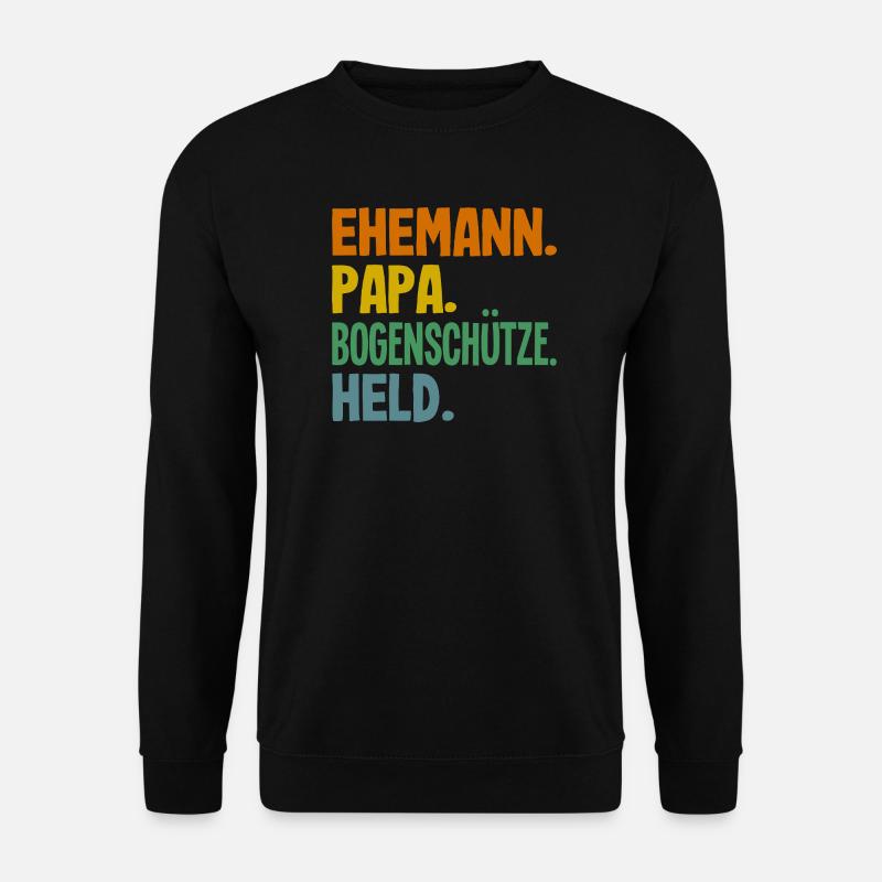 Bogenschießen Bogenschütze Geschenk - Unisex Pullover - Schwarz