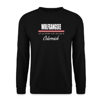 Lake Wolfgang - Unisex Sweatshirt - black - Front - Alina (178cm) & Michal (187cm)