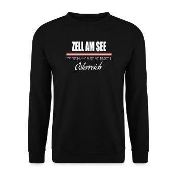 Zell am See - Unisex Pullover - Schwarz - Vorne - Alina (178cm) & Michal (187cm)