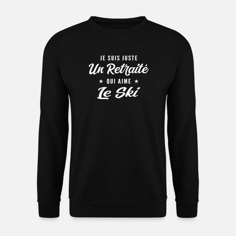 Retired ski enthusiast - Unisex Sweatshirt - black