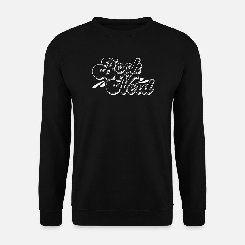 Brook Nerd Script Logo - Unisex Sweatshirt - black