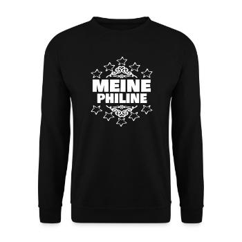 Philine - Unisex Pullover - Schwarz - Vorne - Alina (178cm) & Michal (187cm)
