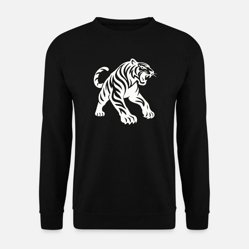 Tiger Silhouette - Unisex Sweatshirt - black