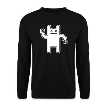 Monster Rock – Festival Comic Kawaii - Unisex Sweatshirt - black - Front - Alina (178cm) & Michal (187cm)