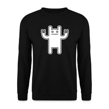 Monster Rock – Festival Comic Kawaii - Unisex Sweatshirt - black - Front - Alina (178cm) & Michal (187cm)