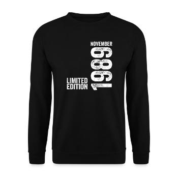 November 1989 Limited Edition November 1989 - Unisex Sweatshirt - black - Front - Alina (178cm) & Michal (187cm)