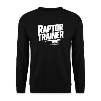 Raptor Trainer - Unisex Sweatshirt - black - Front - Alina (178cm) & Michal (187cm)