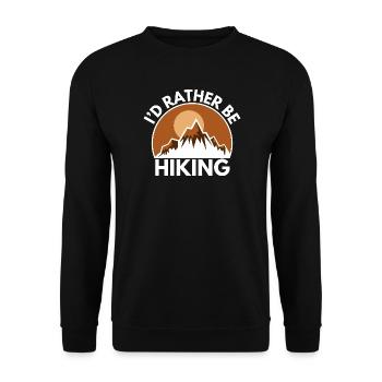 Randonnée en montagne Amour Escalade - Sweat-shirt Unisexe - noir - Devant - Alina (178cm) & Michal (187cm)