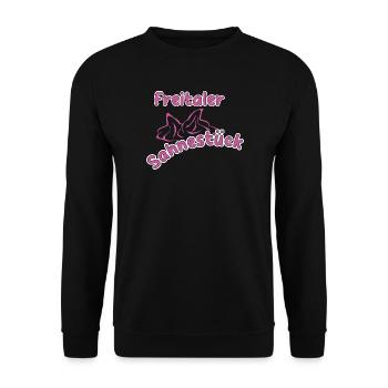 Freital_012-1 - Unisex Pullover - Schwarz - Vorne - Alina (178cm) & Michal (187cm)