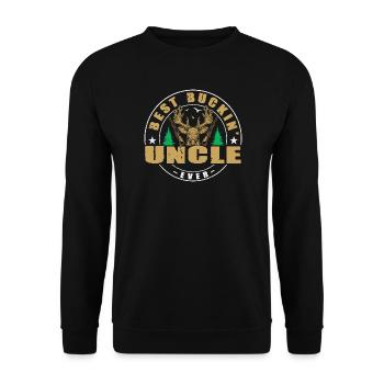 Chasseur Oncle Cadeau Chasse Chasse Chasseur Examen - Sweat-shirt Unisexe - noir - Devant - Alina (178cm) & Michal (187cm)