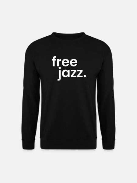 free jazz bold and simple logo - Unisex Sweatshirt - black