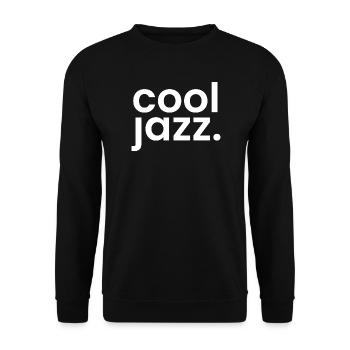 Typographie monochrome jazz cool - Sweat-shirt Unisexe - noir - Devant - Alina (178cm) & Michal (187cm)