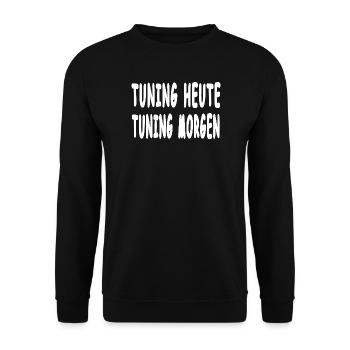 tuning - Unisex Sweatshirt - black - Front - Alina (178cm) & Michal (187cm)
