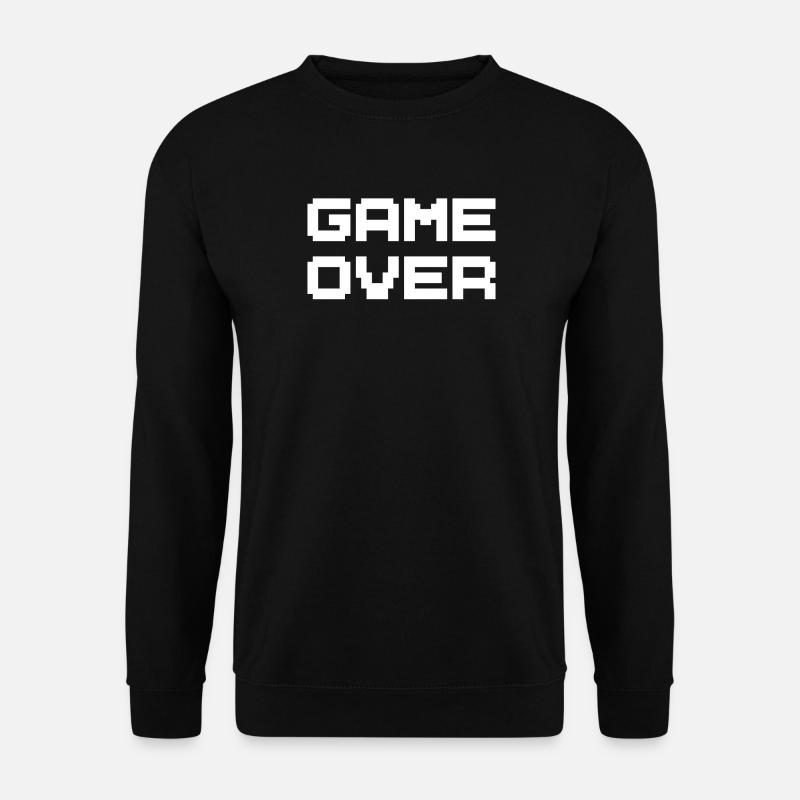 Game Over – Retro Gamer Vibes - Unisex Pullover - Schwarz