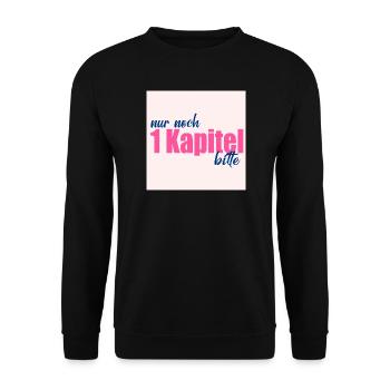 LOVE BOOKS READING CHAPTER - Unisex Sweatshirt - black - Front - Alina (178cm) & Michal (187cm)