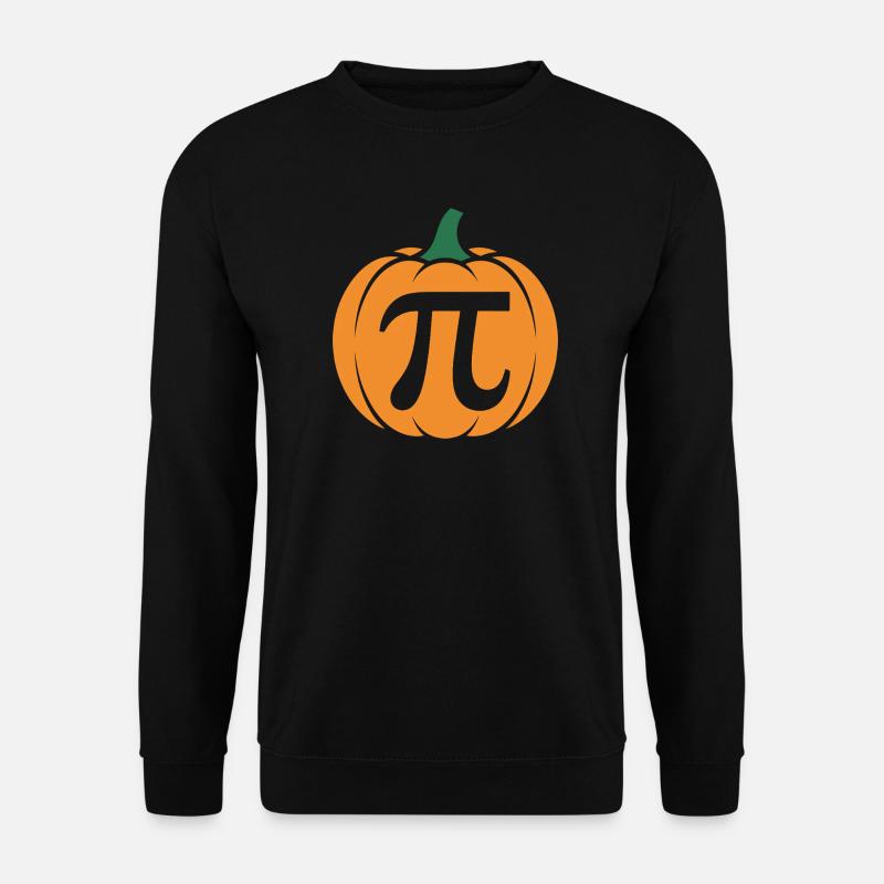 Pi Pumpkin Halloween Tee - Unisex Sweatshirt - black