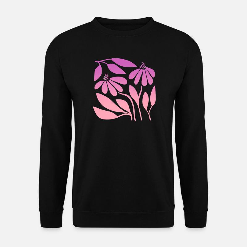 Marguerite in Gradient Pink - Unisex Pullover - Schwarz