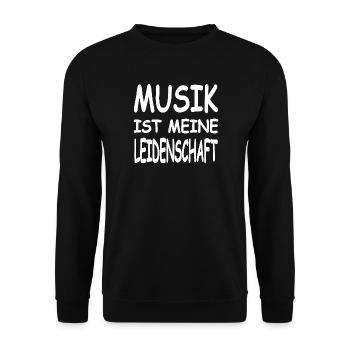 Music - Unisex Sweatshirt - black - Front - Alina (178cm) & Michal (187cm)