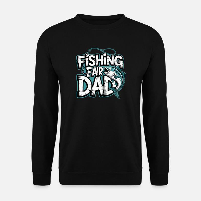 Pêcheur papa Comic Tee - Sweat-shirt Unisexe - noir