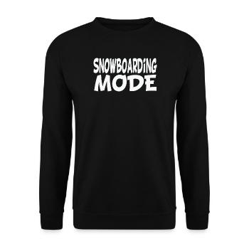 Snowboarding fashion - Unisex Sweatshirt - black - Front - Alina (178cm) & Michal (187cm)