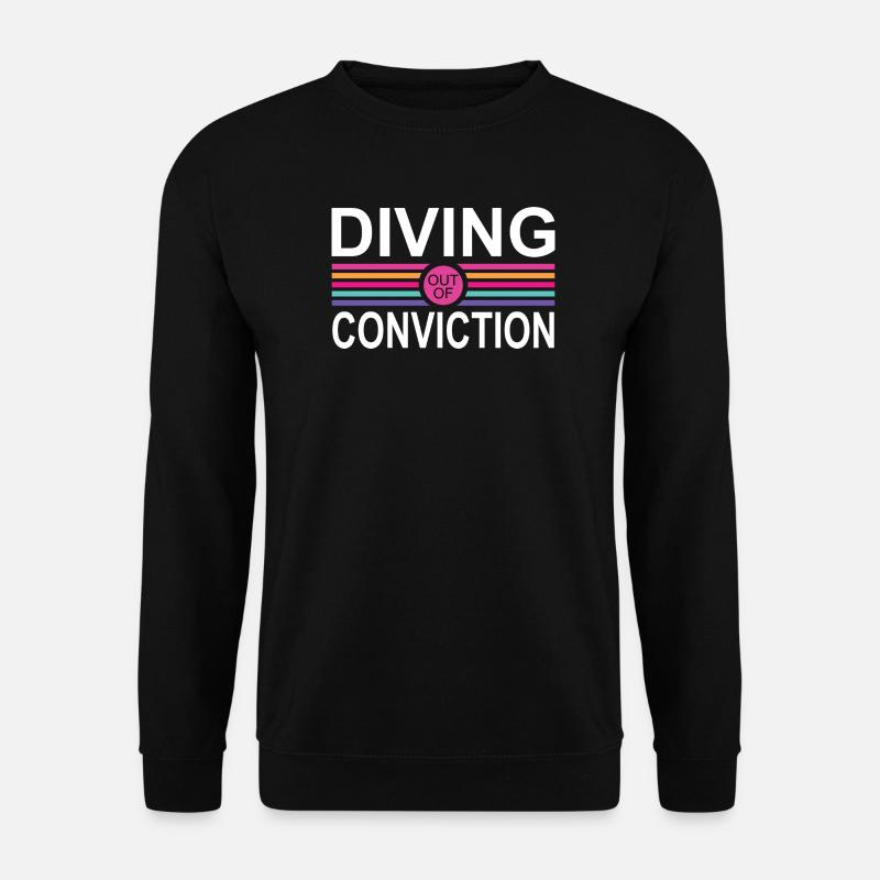 Diving Conviction - Unisex Pullover - Schwarz