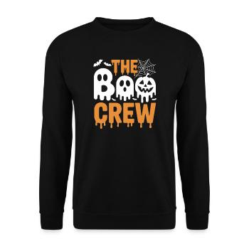 The Boo Crew Halloween Tee - Unisex Sweatshirt - black - Front - Alina (178cm) & Michal (187cm)