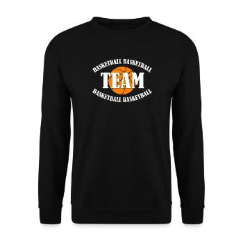 Basketball Team - Unisex Sweatshirt - black - Front - Alina (178cm) & Michal (187cm)