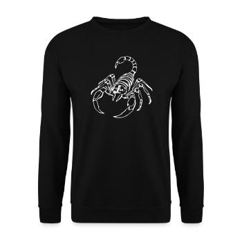 Scorpio Zodiac T-shirt - Unisex Sweatshirt - black - Front - Alina (178cm) & Michal (187cm)