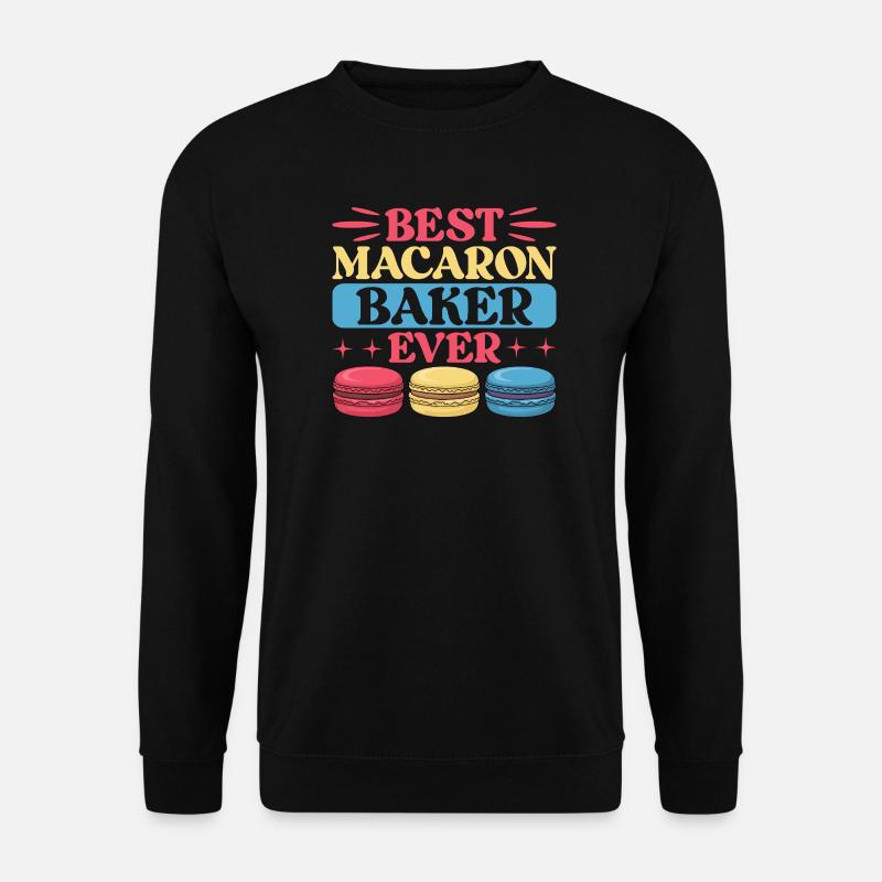 Macaron Französische Desserts - Unisex Pullover - Schwarz