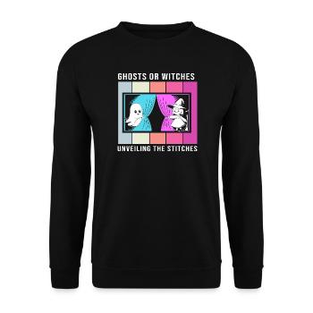 Révélation du sexe d’Halloween - Sweat-shirt Unisexe - noir - Devant - Alina (178cm) & Michal (187cm)