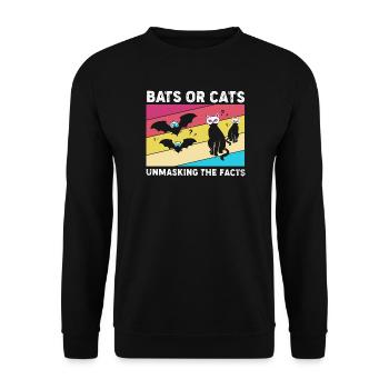 Gender Reveal Halloween - Unisex Pullover - Schwarz - Vorne - Alina (178cm) & Michal (187cm)