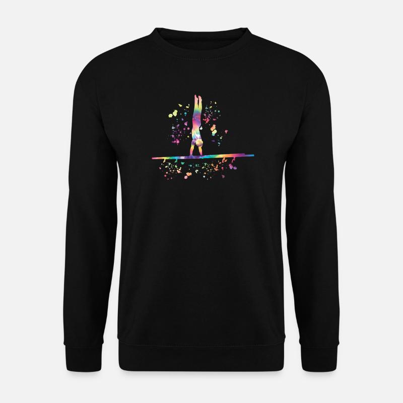 Gymnastics Parallel Bars Artistic Gymnastics - Unisex Sweatshirt - black