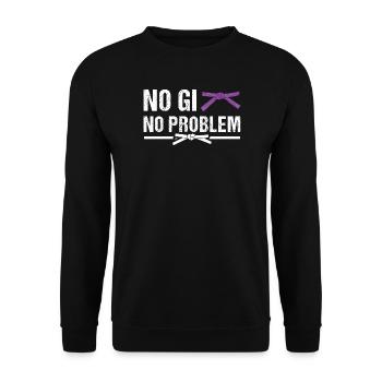 MMA BJJ jiu jitsu Vintage Brazilian Jiu Jitsu  - Unisex Pullover - Schwarz - Vorne - Alina (178cm) & Michal (187cm)
