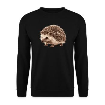 Igel - Unisex Pullover - Schwarz - Vorne - Alina (178cm) & Michal (187cm)