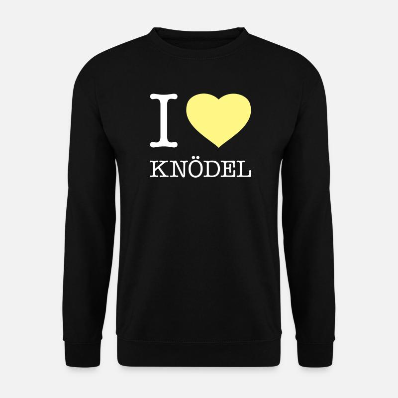I love Knödel - Unisex Pullover - Schwarz